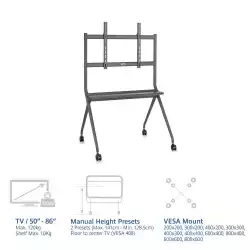 ACT Мобилна стойка  TV 50-86", до 120кг