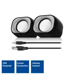 ACT Стерео колонки Eminent 2.0, USB захранване, 2 х 3W