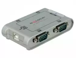 Адаптер DeLock, USB 2.0 - 4 x RS-232