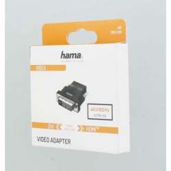 Адаптер HAMA 205169, DVI-D мъжко - HDMI женско, Ultra-HD, 4K, Черен                          