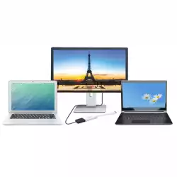 Адаптер j5create JUA254, USB-A към HDMI, Бял                          