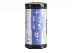 Акумулаторна батерия  CR-123, LiIon, 3.7V, 16340, 650mAh, XTAR