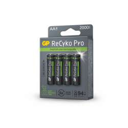 Акумулаторна Батерия GP R6 AA 2100mAh RECYKO + PRO Fast Flash GP-BR-210AAHCF-APCEB4 NiMH /до 500 цикъла/  4 бр. в опаковка GP