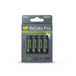 Акумулаторна Батерия GP R6 AA 2100mAh RECYKO + PRO Fast Flash GP-BR-210AAHCF-APCEB4 NiMH /до 500 цикъла/  4 бр. в опаковка GP