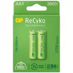 Акумулаторна Батерия GP  R6 AA 2600mAh NiMH 2 бр. 270AAHCE-EB2  GP