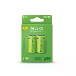Акумулаторна Батерия ReCyko, Size C, LR14, 3000mAh, 1.2V