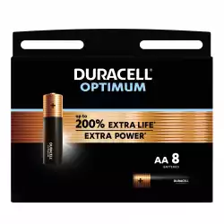 Алкална батерия DURACELL OPTIMUM LR6 /8 бр. в блистер/ 1.5V