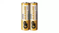 Алкална батерия GP SUPER LR6 AA, 2 бр. в опаковка / shrink, 1.5V, GP-BA-15A21-S2                          