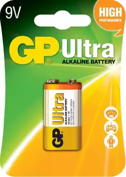 Алкална батерия GP ULTRA 6LF22 /6LR61, 9V, 1 бр., 1604AU21-SB1