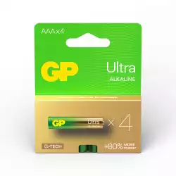 Алкална батерия GP ULTRA LR03 AAA /4 бр. в опаковка/ блистер 1.5V GP,GP24AU                          