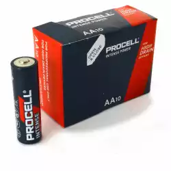Алкална батерия LR6 1,5V AA 10pk опаковка INTENSE MX1500 PROCELL                          