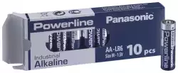 Алкални батерии индустриални LR6 AA 1,5V 10PK INDUSTRIAL Powerline  PANASONIC                          