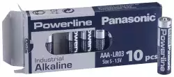 Алкални батерии индустриални LR03 AAA 1,5V 10PK INDUSTRIAL Powerline PANASONIC