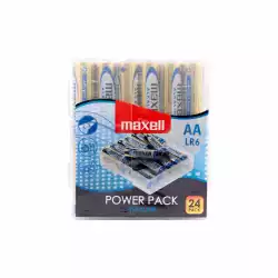 Алкални батерии MAXELL LR6 1,5V AA 24 бр. блистер PVC case