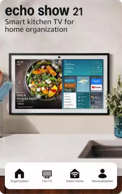 Amazon Echo Show 15 Smart 15.6" FHD +  Fire TV , Alexa, дисплей за визуализация, черен, gen 2