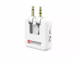 Аудио адаптер Skross, 3.5 mm жак към Bluetooth, Бял
