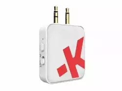 Аудио адаптер Skross, 3.5 mm жак към Bluetooth, Бял