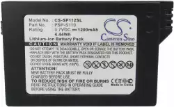 Батерия Cameron Sino, За плейстейшън Sony PSP-S110 PSP-2000, PSP-3000 CS-SP112SL, LiIon 3.7V, 1200mAh