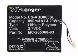 Батерия за електронна книга AMAZON Kindle 7, Kindle 8 58-000083  3,7V  890mAh LiPo CAMERON SINO