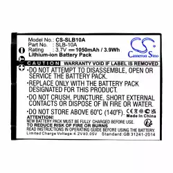 Батерия за фотоапарат SAMSUNG SLB10A LiIon  3.7V 1050mAh, Cameron Sino