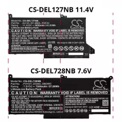 Батерия  за лаптоп DELL CTOL7480-D1506CN, Latitude 12 7000, Latitude 13 7380 LiIon 7.6V 7500mAh CAMERON SINO                          