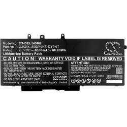 Батерия  за лаптоп DELL Latitude 14 5490, Latitude 15 5590, Precision 3520  LiIon 7.6V 8800mAh CAMERON SINO