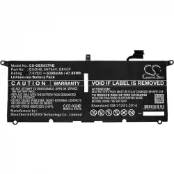 Батерия  за лаптоп DELL XPS 13 2018, XPS 13 9370, 0H754V, DXGH8 LiPo 7.6V  6300mAh CAMERON SINO