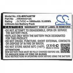 Батерия за радиостанция Motorola CLP1010, CLP1040, CLP1060, SL7500  LiIon  3,7V 1800mA Cameron Sino