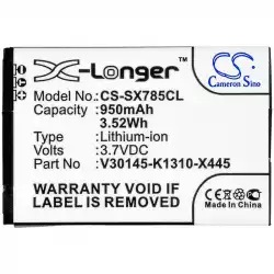 Батерия за телефон Siemens Gigaset SL780  3,7V 950mAh LiIon CAMERON SINO                          