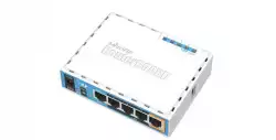 Безжичен Access point MiKrotik HAP RB951UI-2ND, 5 x 10/100 Mbps, PoE, Бял