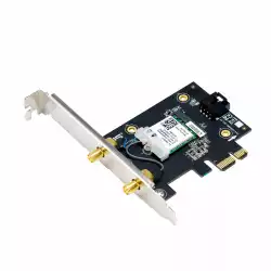 Безжичен адаптер ASUS PCE-BE6500 WiFi 7 PCI-e две външни антени и Bluetooth 5.4                          