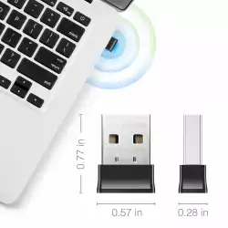 Безжичен нано адаптер Cudy WU650S, USB 2.0, 2.4/5 Ghz, Вградена антена 2dBi                          