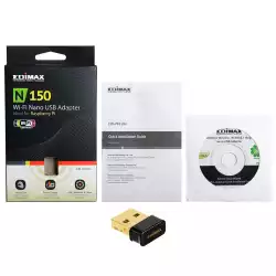 Безжичен нано адаптер EDIMAX EW-7811UN, USB, Realtek, 2.4Ghz, 802.11n/g/b                          