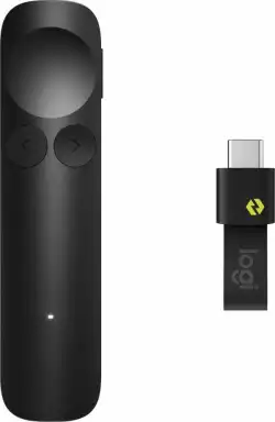 Безжичен презентер Logitech Spotlight 2, Bluetooth, 2.4 GHz Wireless - Графитен                          