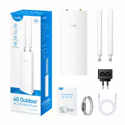 Безжичен рутер Cudy LT500 Outdoor, AC1200, 4G, LTE CAT 4, 2.4/5 GHz, 300 - 867 Mbps за външна употреба                          