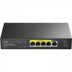 Безжичен рутер и access Point CUDY C200P 2 in 1, 1xGigabit, 4xGigabit POE+PSU, USB 3.0                          