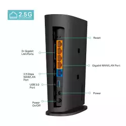 Безжичен рутер TP-Link Archer AX80, AX6000, Wi-Fi 6, 2.5G порт