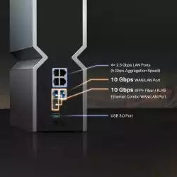 Безжичен рутер TP-Link Archer BE800 Tri-Band Wi-Fi 7