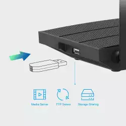 Безжичен рутер TP-Link Archer C6U AC1200, 2.4/5 GHz, 300 - 867Mbps, 10/100/1000