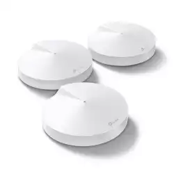Безжичен рутер TP-Link Deco M5, AC1300, 2.4/5 GHz, 400 -  867 Mbps, Gigabit, (3-pack)