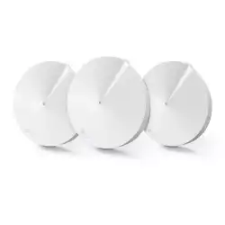 Безжичен рутер TP-Link Deco M5, AC1300, 2.4/5 GHz, 400 -  867 Mbps, Gigabit, (3-pack)