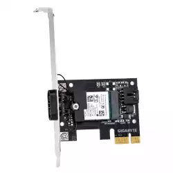 Безжична карта GIGABYTE GC-WIFI6E MediaTek MT7902 WIFI 6Е 2x2 802.11ax, Bluetooth 5.2