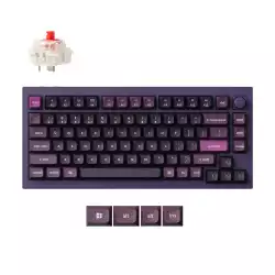 Безжична механичка клавиатура Keychron Q1 MAX Gateron Jupiter Red Switch - Purple