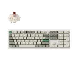 Безжична механичка клавиатура Keychron Q6 MAX Gateron Jupiter Brown Switch - Shell White                          