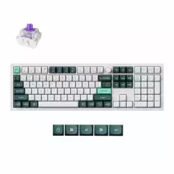 Безжична механичка клавиатура Keychron Q6 HE QMK Gateron Double-Rail Magnetic Switch - Shell White