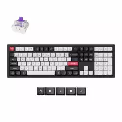 Безжична механичка клавиатура Keychron Q6 HE QMK Gateron Double-Rail Magnetic Switch - Carbon Black