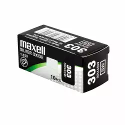 Бутонна батерия сребърна MAXELL SR44 SW/357/   1.55V                          