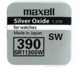 Бутонна батерия сребърна MAXELL SR1130 SW /AG10/ 389/390/  1.55V