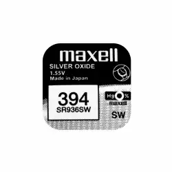 Бутонна батерия сребърна MAXELL SR936 SW /AG9/, 394 1.55V                          