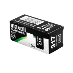Бутонна батерия сребърна MAXELL SR516 SW /317/  1.55V